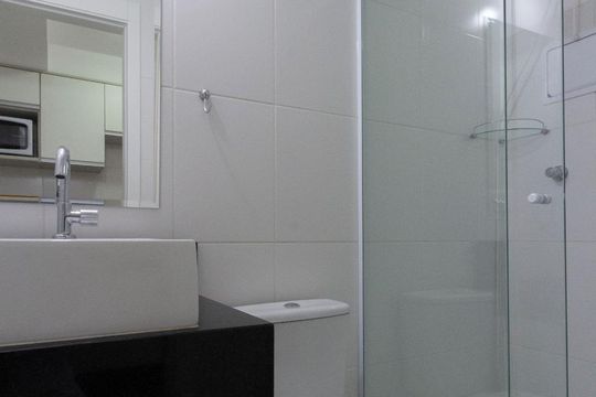 Banheiro de kitnet/studio à venda com 1 quarto, 20m² em Santana, São Paulo