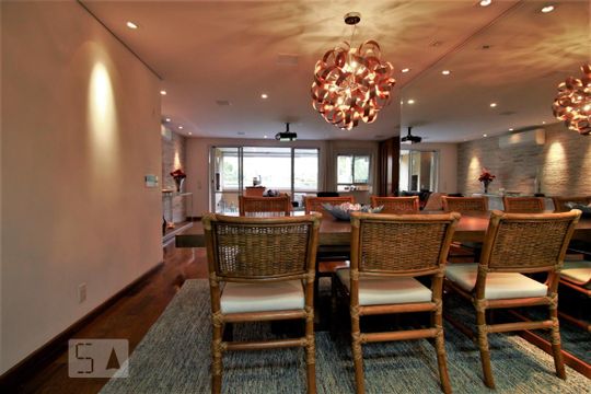 Sala de apartamento para alugar com 3 quartos, 141m² em Paraíso do Morumbi, São Paulo