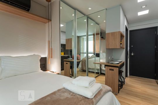 Quarto de kitnet/studio para alugar com 1 quarto, 22m² em Consolação, São Paulo