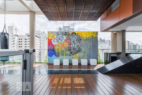 Área comum - lazer de kitnet/studio para alugar com 1 quarto, 22m² em Consolação, São Paulo
