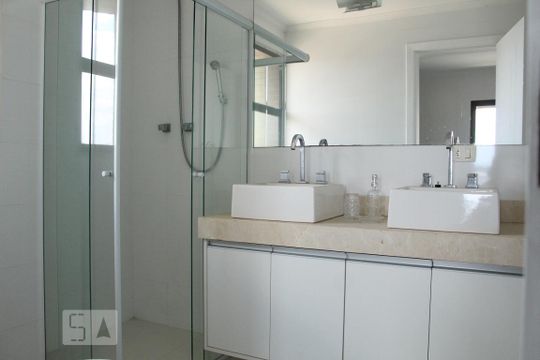 Banheiro da Suíte Master de apartamento à venda com 4 quartos, 434m² em Vila Campesina, Osasco