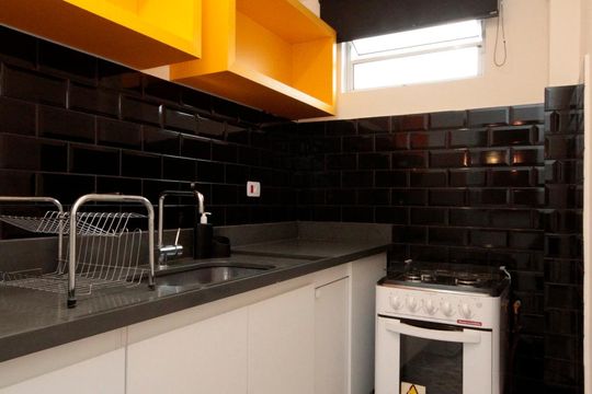 Cozinha de apartamento à venda com 1 quarto, 78m² em Santa Cecília, São Paulo