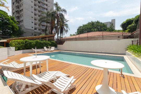 Piscina de apartamento para alugar com 2 quartos, 65m² em Chácara Santo Antônio (zona Sul), São Paulo