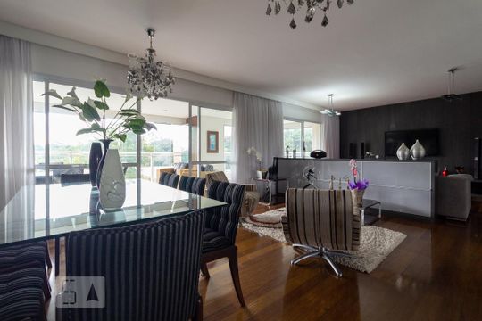 Sala de Jantar de apartamento à venda com 4 quartos, 266m² em Jardim Taquaral, São Paulo