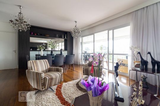 Sala de Jantar de apartamento à venda com 4 quartos, 266m² em Jardim Taquaral, São Paulo
