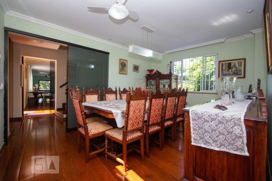 Sala de Jantar - Primeiro Andar de casa à venda com 5 quartos, 800m² em Botafogo, Rio de Janeiro