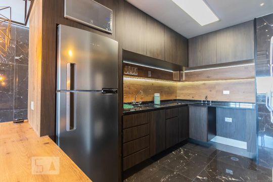 Cozinha de kitnet/studio à venda com 1 quarto, 45m² em Vila Cruzeiro, São Paulo