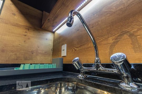 Cozinha de kitnet/studio à venda com 1 quarto, 45m² em Vila Cruzeiro, São Paulo