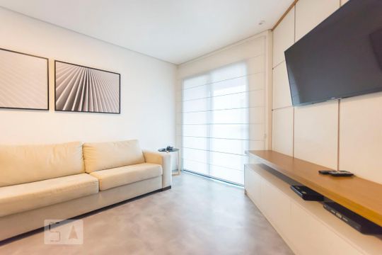 Sala de apartamento para alugar com 1 quarto, 48m² em Itaim Bibi, São Paulo