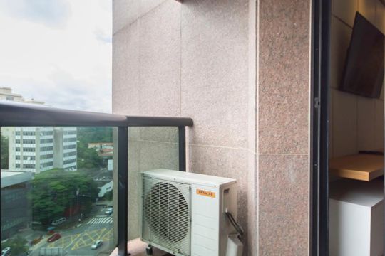 Varanda de apartamento para alugar com 1 quarto, 48m² em Itaim Bibi, São Paulo