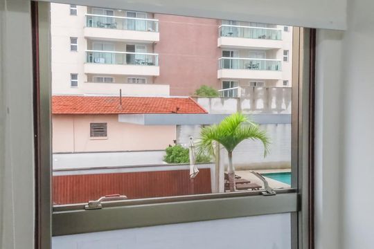 Vista quarto  de apartamento à venda com 1 quarto, 70m² em Vila Olímpia, São Paulo