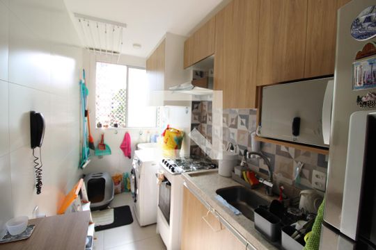 Cozinha de apartamento à venda com 2 quartos, 45m² em Jardim Ampliação, São Paulo