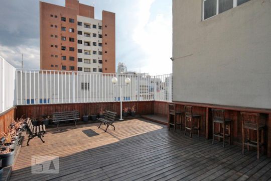 Terraço de kitnet/studio para alugar com 1 quarto, 36m² em Bela Vista, São Paulo