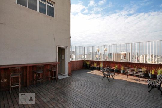 Terraço de kitnet/studio para alugar com 1 quarto, 36m² em Bela Vista, São Paulo