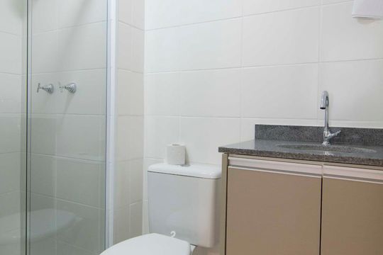Banheiro Suíte de apartamento à venda com 2 quartos, 54m² em Jardim Peri, São Paulo