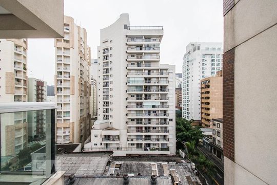 Vista do Quarto de apartamento para alugar com 1 quarto, 36m² em Consolação, São Paulo