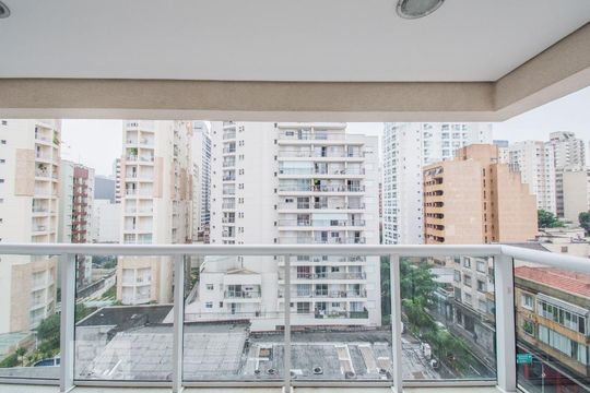 Varanda da Sala de apartamento para alugar com 1 quarto, 36m² em Consolação, São Paulo