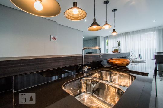 Área Externa - Salão de Festas de apartamento para alugar com 1 quarto, 36m² em Consolação, São Paulo
