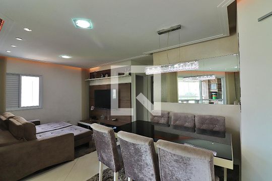 Sala de apartamento à venda com 2 quartos, 112m² em Nova Petrópolis, São Bernardo do Campo