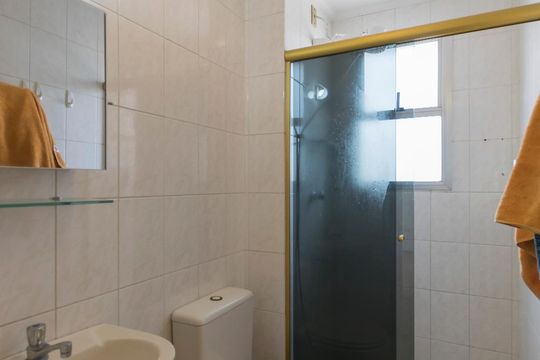 Banheiro de apartamento à venda com 2 quartos, 55m² em Vila Moraes, São Paulo