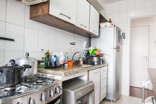 Cozinha de apartamento à venda com 3 quartos, 71m² em Vila Moinho Velho, São Paulo