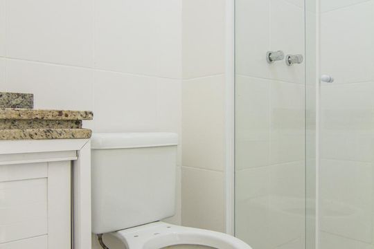 Banheiro Social de apartamento à venda com 3 quartos, 167m² em Recreio dos Bandeirantes, Rio de Janeiro