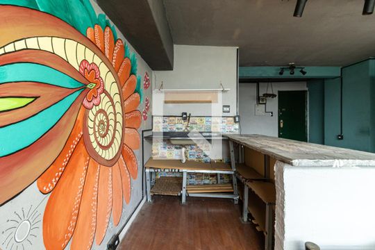 Cozinha de kitnet/studio para alugar com 1 quarto, 33m² em Centro, São Paulo