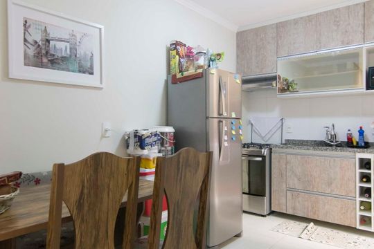 Cozinha de apartamento para alugar com 2 quartos, 45m² em Vila Dom Pedro Ii, São Paulo