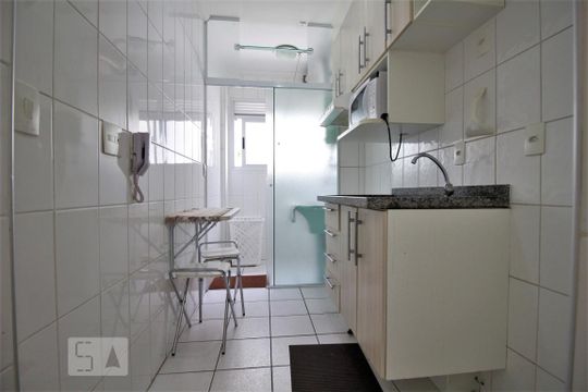 Cozinha de apartamento à venda com 2 quartos, 59m² em Vila Andrade, São Paulo