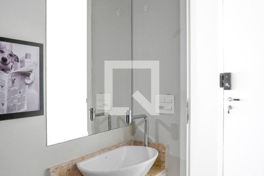 Área de Serviço / Lavabo de kitnet/studio para alugar com 1 quarto, 40m² em Paraíso, São Paulo
