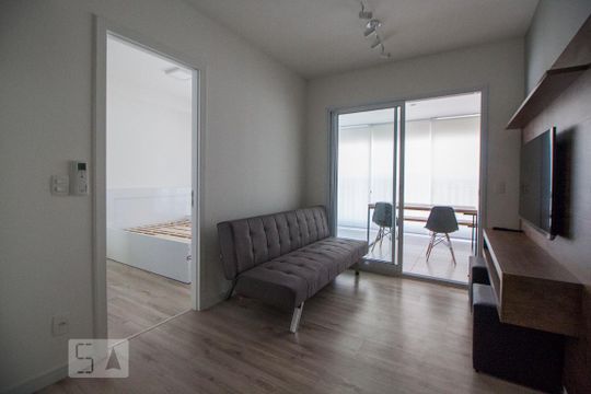 Sala de apartamento à venda com 1 quarto, 50m² em Vila Buarque, São Paulo
