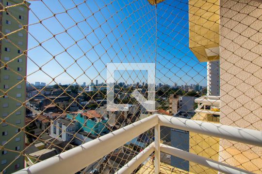 Varanda do quarto 1 de apartamento para alugar com 2 quartos, 58m² em Vila Valparaíso, Santo André