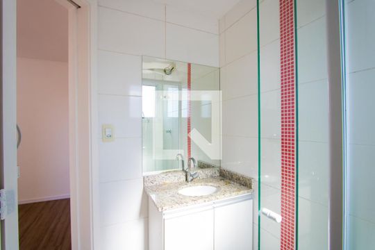 Banheiro do quarto 1 de apartamento para alugar com 2 quartos, 58m² em Vila Valparaíso, Santo André