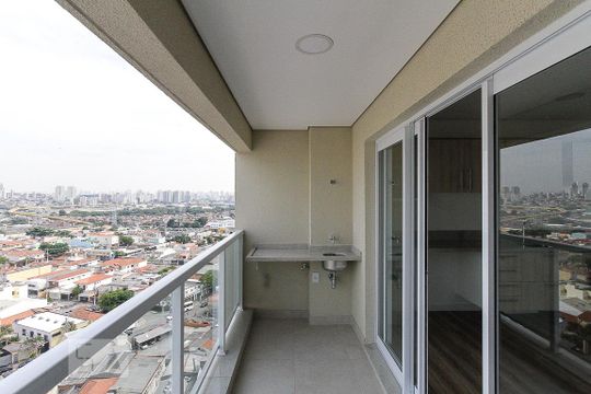 varanda de kitnet/studio para alugar com 1 quarto, 34m² em Vila Prudente, São Paulo