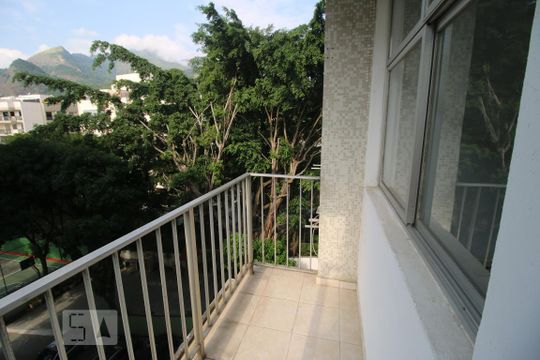 Varanda da Sala de apartamento para alugar com 2 quartos, 80m² em Anil, Rio de Janeiro