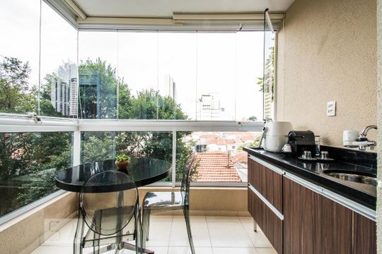 Varanda da Sala de apartamento para alugar com 2 quartos, 53m² em Cambuci, São Paulo