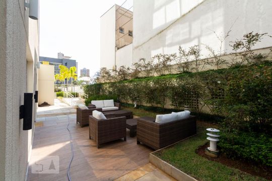 Área externa do Salão de festas - Condomínio de apartamento para alugar com 2 quartos, 61m² em Vila Monte Alegre, São Paulo