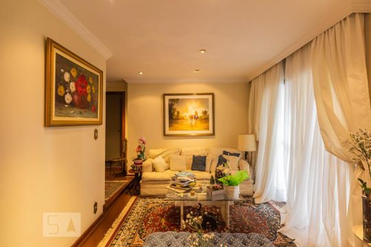 Sala de apartamento para alugar com 4 quartos, 208m² em Campo Belo, São Paulo