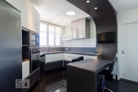 Cozinha de apartamento à venda com 3 quartos, 285m² em Jardim do Mar, São Bernardo do Campo