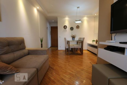 sala de apartamento para alugar com 2 quartos, 58m² em Vila Andrade, São Paulo