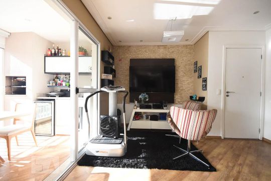 Sala de tv de apartamento para alugar com 3 quartos, 96m² em Jardim Vazani, São Paulo
