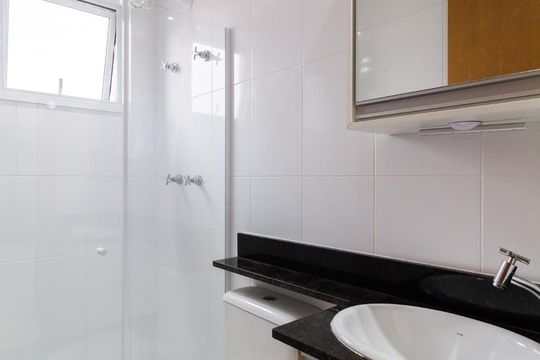 Banheiro de apartamento para alugar com 1 quarto, 55m² em Tatuapé, São Paulo