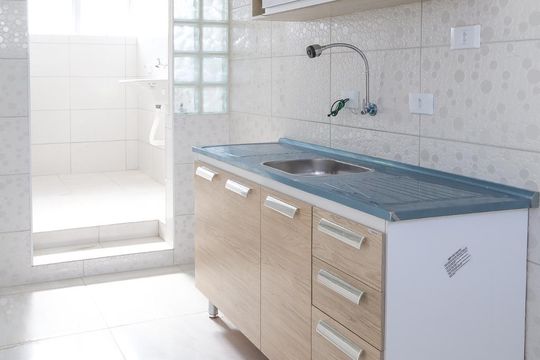 Sala - cozinha de apartamento para alugar com 1 quarto, 36m² em Jardim Brasil (zona Norte), São Paulo