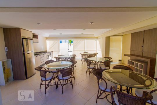 Salão de Festas de apartamento para alugar com 1 quarto, 56m² em Córrego Grande, Florianópolis