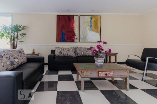 Hall do Prédio de apartamento para alugar com 2 quartos, 68m² em Vila Gilda, Santo André