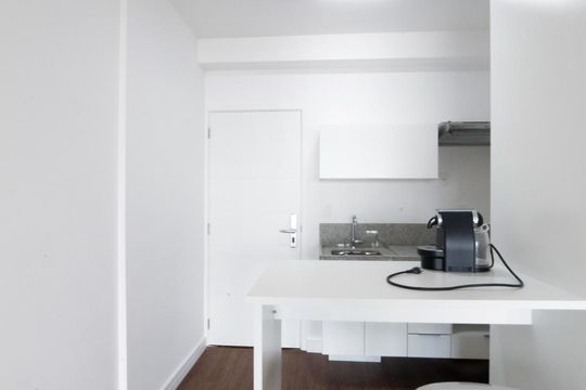 Cozinha de kitnet/studio para alugar com 1 quarto, 41m² em Brooklin Paulista, São Paulo