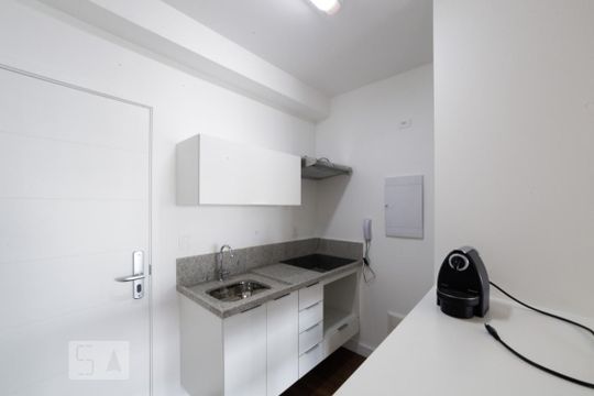 Cozinha de kitnet/studio para alugar com 1 quarto, 41m² em Brooklin Paulista, São Paulo