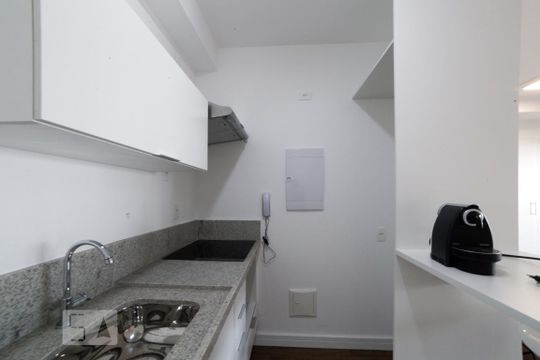 Cozinha de kitnet/studio para alugar com 1 quarto, 41m² em Brooklin Paulista, São Paulo
