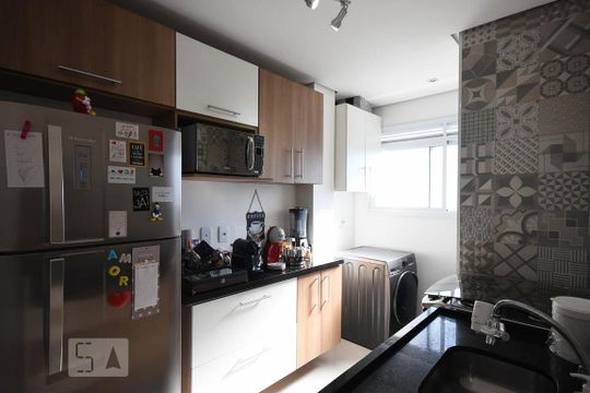 Cozinha de apartamento à venda com 2 quartos, 51m² em Parque Reboucas, São Paulo