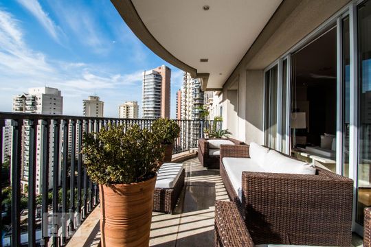 Varanda da Sala 1 de apartamento à venda com 4 quartos, 326m² em Jardim Vila Mariana, São Paulo